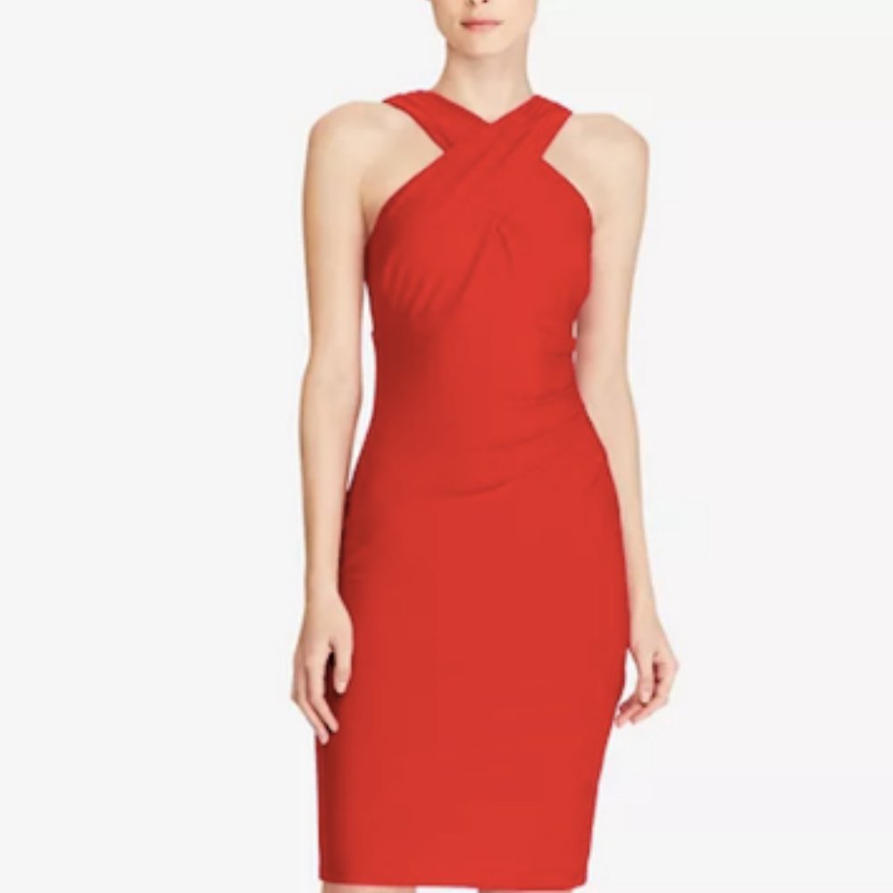Lauren Ralph Lauren Red Crisscross Dress